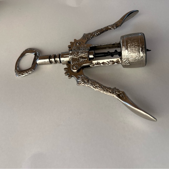 Vintage Style Ghidini Italy Wine Bottle Corkscrew Opener